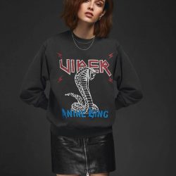 Anine Bing Serpent Sweatshirt In Black at Storm Fashion