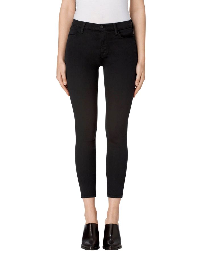 J Brand Alana High Rise Jeans In Seriously Black at Storm Fashion