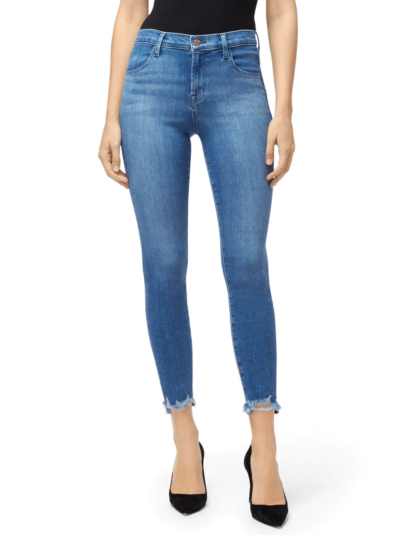 J Brand Mid-Rise Skinny Leg Jeans - Blue, 9 Rise Jeans, Clothing