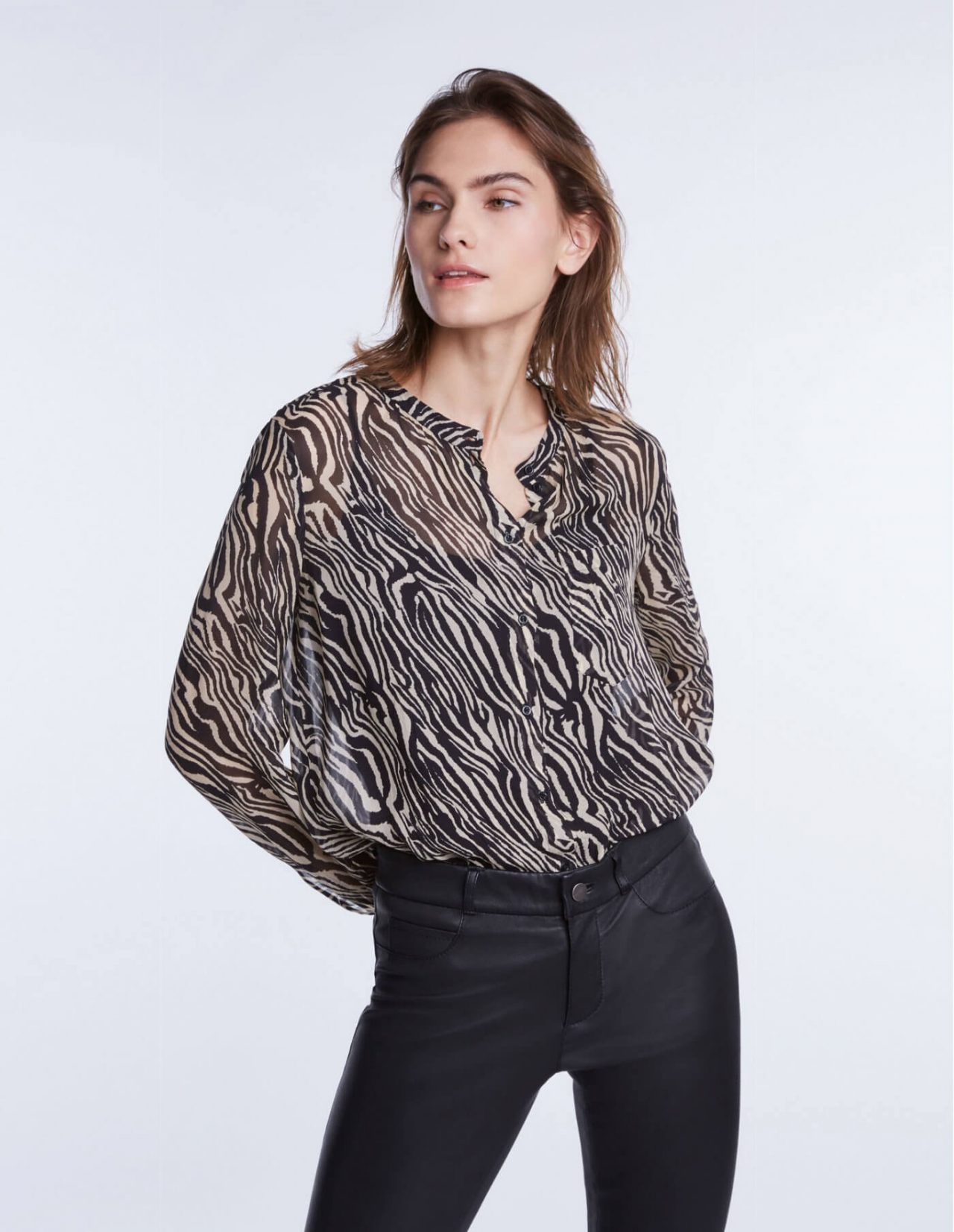 Set Fashion Blouse in Zebra Print at Storm Fashion