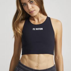 P.E Nation Fast Lane Sports Bra In Burnt Olive at Storm Fashion